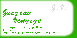gusztav venyige business card